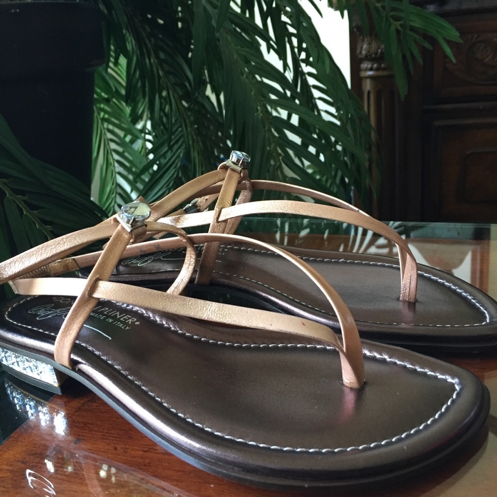 Donald J Pliner Ankle Strap Brown Sandals Size 6 M